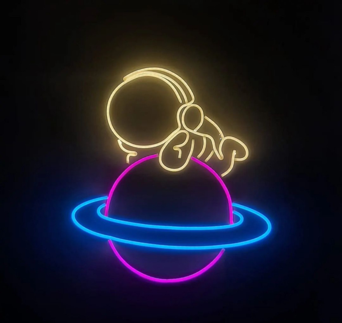 Cartel LED Astronauta